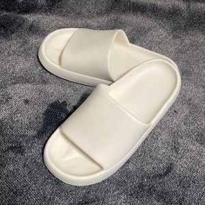 White foam slides